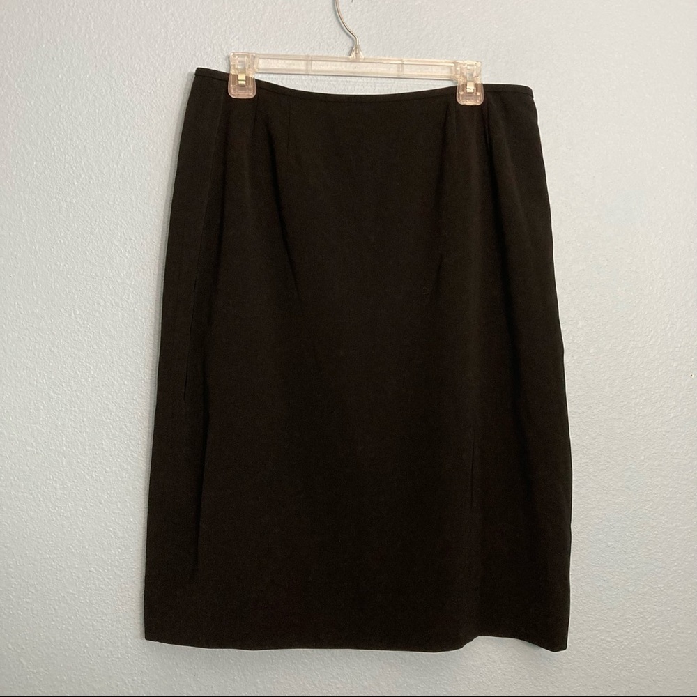 Giorgio Sant’Angelo Black Business Skirt - Straight Skirt - Size 14 - Vintage